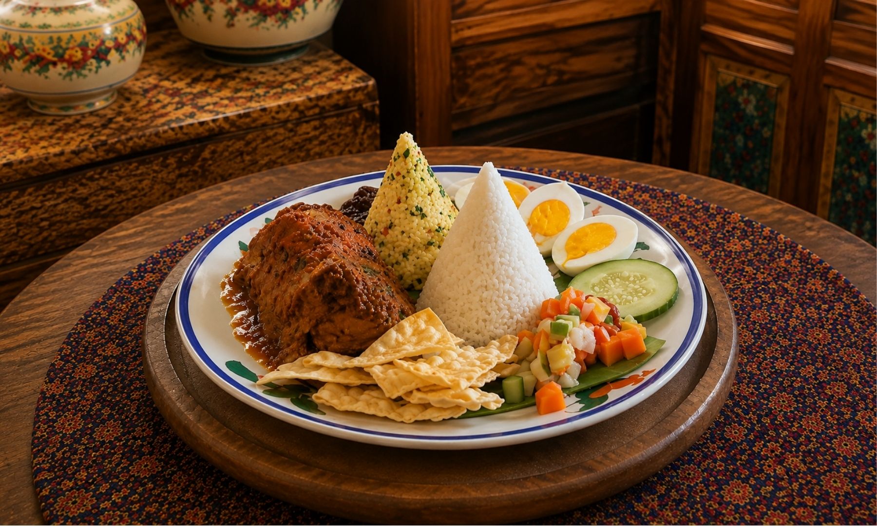 川沿いに佇むニョニャ料理の人気店 「Restoran Baba Kaya」 にてランチ